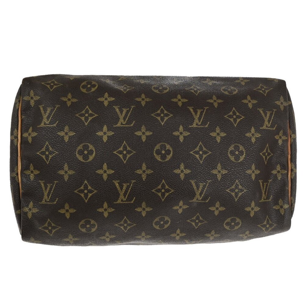 LOUIS VUITTON Speedy 30 Travel Hand Bag Monogram Leather Brown - Picture 6 of 15
